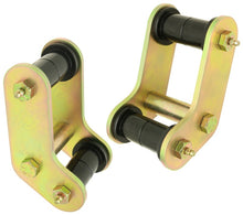 Cargar imagen en el visor de la galería, RockJock YJ Boomerang Leaf Spring Shackles Rear w/ Urethane Bushings HD Greasable Bolts Pair