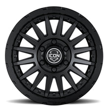 Cargar imagen en el visor de la galería, ICON Recon Pro 17x8.5 5 x 150 25mm Offset 5.75in BS Satin Black Wheel