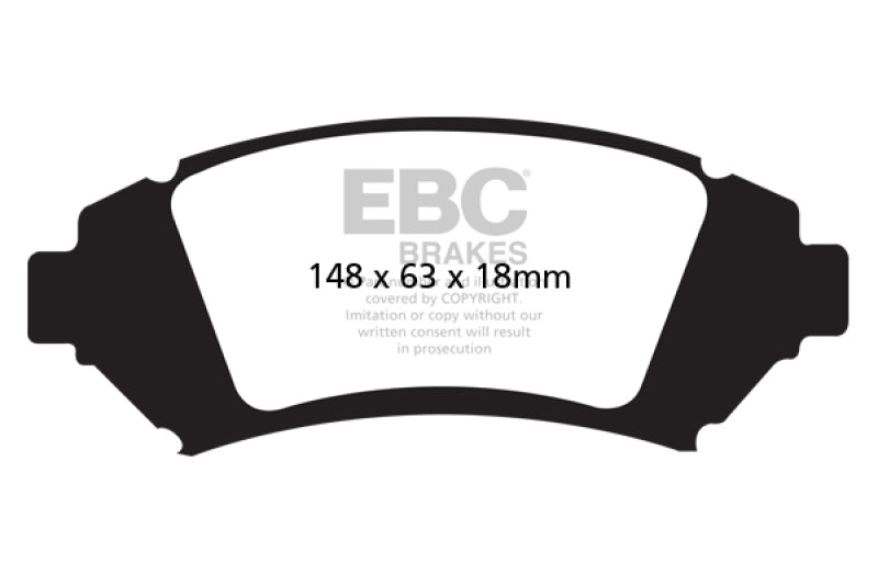 EBC 05 Buick Le Sabre (FWD) 3.8 (ruedas de 16 pulgadas) Pastillas de freno delanteras Greenstuff