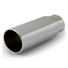 Cargar imagen en el visor de la galería, Kit de puntas de tubo de escape Banks Power - Corte recto redondo SS - Cromo - Tubo de 3,5 pulgadas - 4,38 pulgadas x 12 pulgadas