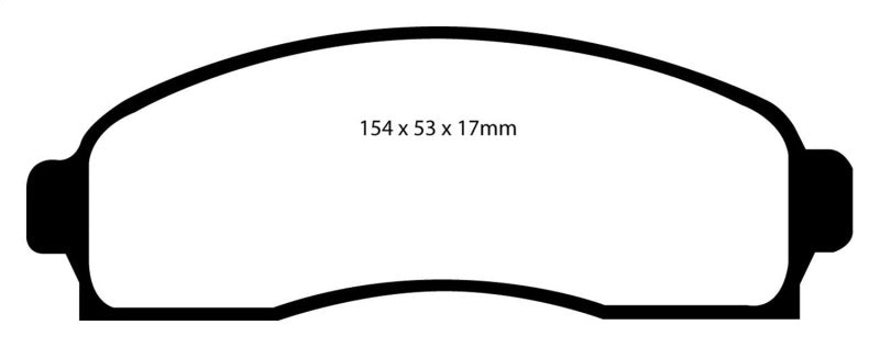 EBC 03-06 Chevrolet Equinox 3.4 Pastillas de freno delanteras Greenstuff