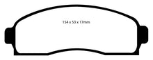 Cargar imagen en el visor de la galería, EBC 03-06 Chevrolet Equinox 3.4 Pastillas de freno delanteras Greenstuff