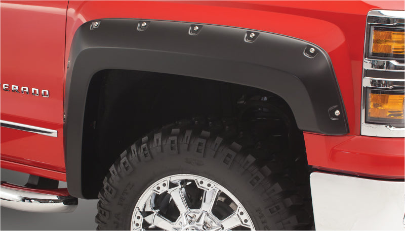 Bushwacker 19-22 GMC Sierra 1500 Extend-A-Fender Style Flares Juego de 4 piezas - Negro