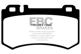 EBC 08+ Mercedes-Benz CLK63 AMG (NEGRO) 6.2 Pastillas de freno traseras Bluestuff