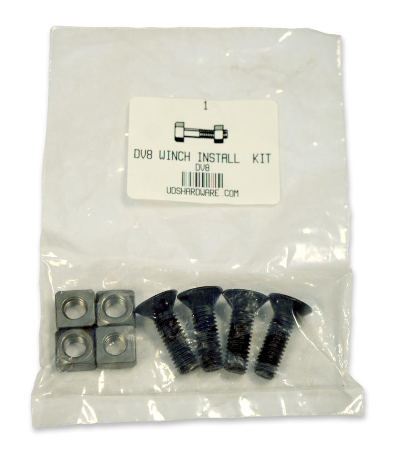 Kit de montaje de cabrestante todoterreno DV8 para cabrestantes DV8 12K usados ​​con placas de cabrestante