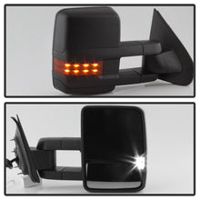 Cargar imagen en el visor de la galería, xTune Chevy Silverado 14-16 Heated Amber LED Signal Telescoping Mirrors MIR-CSIL14S-G2-PWH-AM-SET