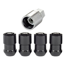 Load image into Gallery viewer, McGard Wheel Lock Nut Set - 4pk. (Cone Seat) M12X1.5 / 19mm &amp; 21mm Dual Hex / 1.46in. Length - Black