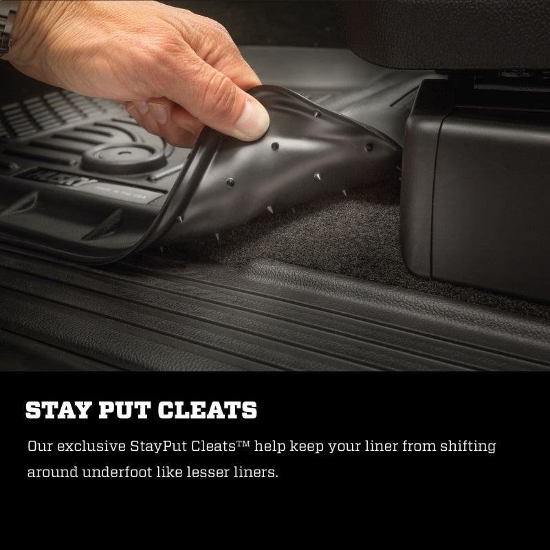 Husky Liners 15-23 Ford F-150 SuperCrew Cab WeatherBeater Revestimiento de piso para segundo asiento negro