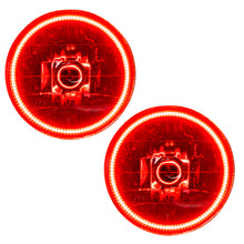 Cargar imagen en el visor de la galería, Oracle Lighting 97-06 Jeep Wrangler TJ Pre-Assembled LED Halo Headlights -Red SEE WARRANTY