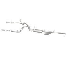 Cargar imagen en el visor de la galería, MagnaFlow Stainless Cat-Back Exhaust 2015 Chevy Silverado 2500HD 6.0L Dual Split Rear Exit 4in