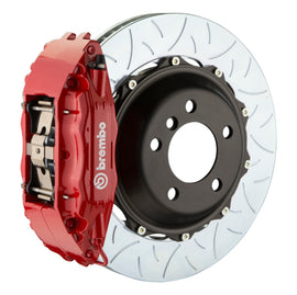 Brembo 00-02 S4 Caliper Fr GT BBK 4Pis Cast 2pc 355x32 2pc Rotor Ranurado Tipo 3-Rojo
