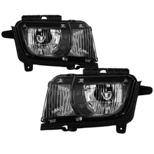 Cargar imagen en el visor de la galería, xTune 10-13 Chevrolet Camaro OEM Style Halogen Headlights - Black (HD-JH-CCAM10-OE-BK)