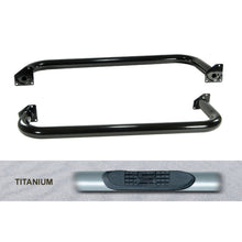 Cargar imagen en el visor de la galería, Rugged Ridge 3-In Round Side Step Titanium 97-06TJ