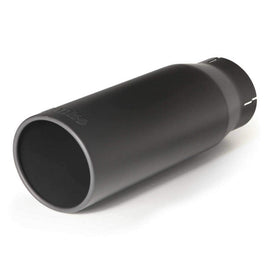 Kit de puntas de tubo de escape Banks Power - Corte recto redondo SS - Negro - Tubo de 3,5 pulgadas - 4,38 pulgadas x 12 pulgadas