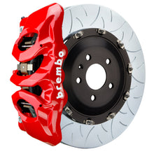 Cargar imagen en el visor de la galería, Brembo 15-19 Volkswagen Golf R Delantero GT BBK 6 Pistón Fundido 380x34 2pc Rotor Ranurado Tipo 3-Rojo