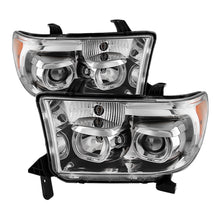 Cargar imagen en el visor de la galería, Xtune Toyota Tundra 07-13 Projector Headlights Eliminates AFS LED Halo Chrome PRO-JH-TTUN07-CFB-C