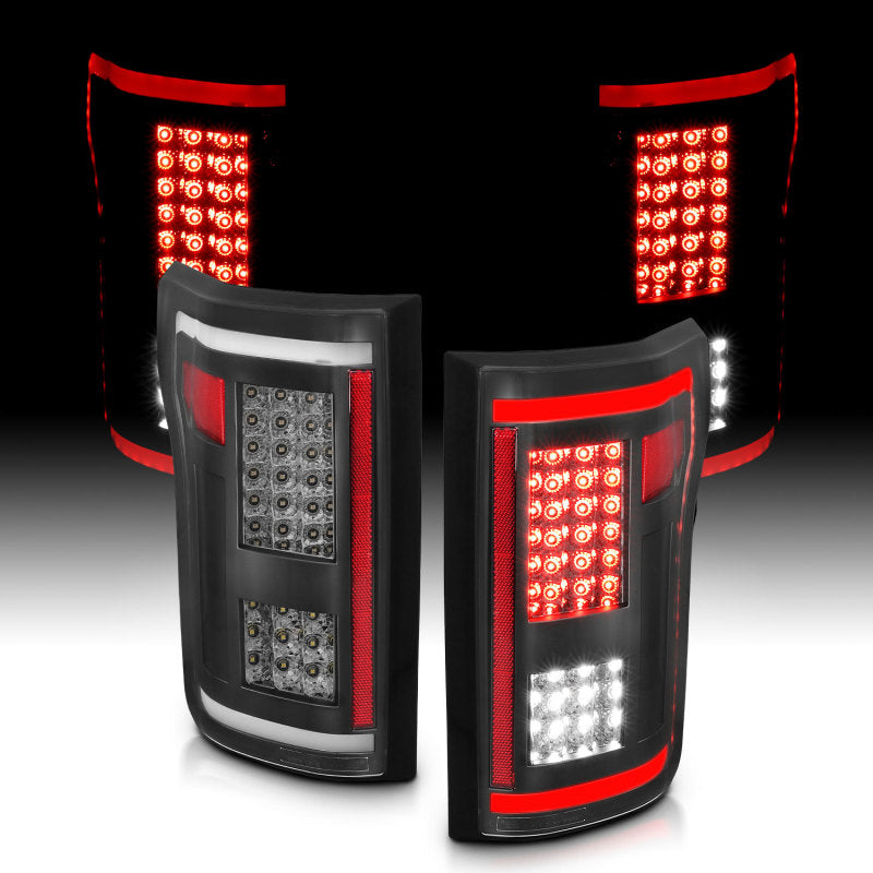 ANZO 2015-2017 Ford F-150 Luces traseras LED ahumadas