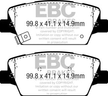 Load image into Gallery viewer, EBC 2017+ Kia Cadenza 3.3L Ultimax2 Rear Brake Pads