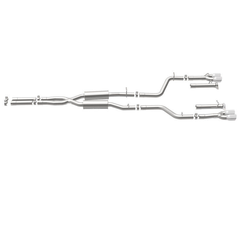 MagnaFlow Cat-Back, SS, 2.5 pulgadas, cuádruple trasero dividido con punta de 3.5 pulgadas 2015 Dodge Challenger R/T 5.7L