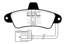 Cargar imagen en el visor de la galería, EBC 95-00 Ford Contour 2.0 Pastillas de freno traseras Greenstuff