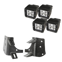 Cargar imagen en el visor de la galería, Rugged Ridge 97-06 Jeep Wrangler TJ/LJ 3in Square Dual A-Pillar LED Kit