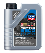 Cargar imagen en el visor de la galería, LIQUI MOLY 1L Top Tec 6600 Aceite de motor SAE 0W20