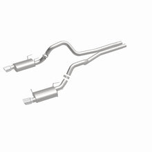 Cargar imagen en el visor de la galería, MagnaFlow 13 Ford Mustang Dual Split Rear Exit Stainless Cat Back Performance Exhaust (Street)