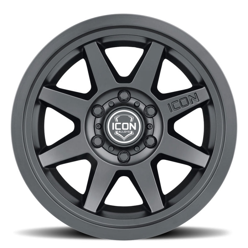 ICON Rebound SLX 17x8.5 6 x 135 6mm Offset 5.75in BS 87.1mm Diámetro Rueda negra satinada
