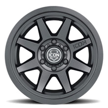 Cargar imagen en el visor de la galería, ICON Rebound 17x8.5 6x5.5 25mm Offset 5.75in BS 95.1mm Bore Satin Black Wheel