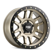 Cargar imagen en el visor de la galería, Dirty Life 9309 Canyon Pro 17x9/6x139,7 BP/0 mm de compensación/rueda de oro satinado con buje de 106 mm - Beadlock