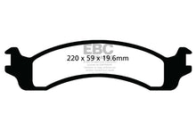 Cargar imagen en el visor de la galería, EBC 00-02 Dodge Ram 2500 Pick-up 5.2 2WD (Pad with wear sensor) Ultimax2 Front Brake Pads