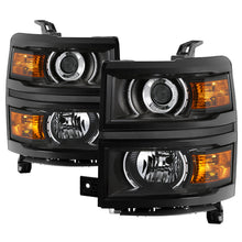 Cargar imagen en el visor de la galería, xTune Chevrolet Silverado 1500 14-15 (Non-HD) OEM Projector Headlights - Black HD-JH-CS14-PJ-BK
