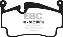 Cargar imagen en el visor de la galería, EBC 05-09 Porsche 911 (997) (solo rotor de hierro fundido) 3.6 Carrera 2 Sport Pastillas de freno traseras Bluestuff