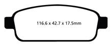 Cargar imagen en el visor de la galería, Pastillas de freno traseras EBC 13+ Buick Encore 1.4 Turbo Yellowstuff