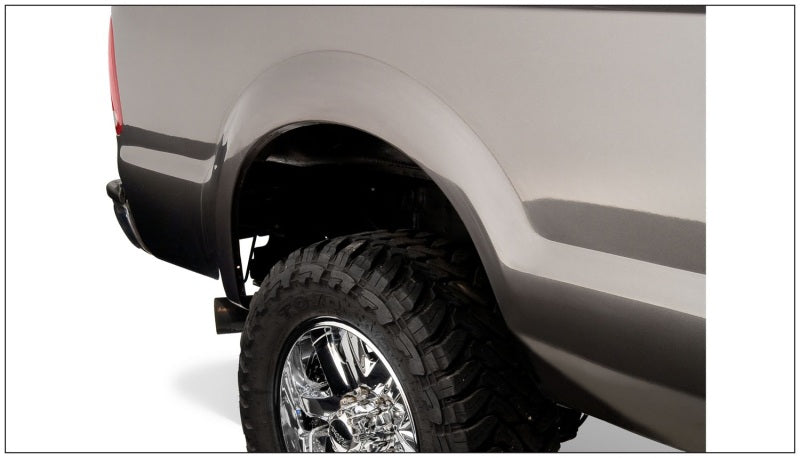 Bushwacker 99-07 Ford F-250 Super Duty Styleside Extend-A-Fender estilo bengalas 4 piezas - negro