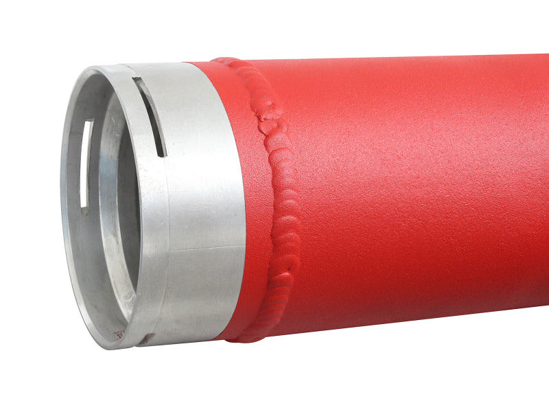 aFe Bladerunner Intercooler rojo de 3 pulgadas, tubos laterales fríos y calientes 14-15 Dodge Ram 1500 EcoDiesel V6 3.0L