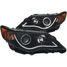 Cargar imagen en el visor de la galería, ANZO 2012-2013 Toyota Camry Projector Headlights w/ Halo Black