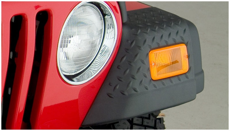 Bushwacker 97-06 Jeep Wrangler Trail Armor Esquinas delanteras - Negro