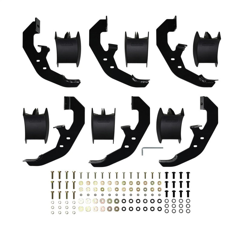 Westin 19-20 Chevrolet Silverado/GMC Sierra 1500 Double Cab PRO TRAXX 5 barras ovaladas Nerf - Negro