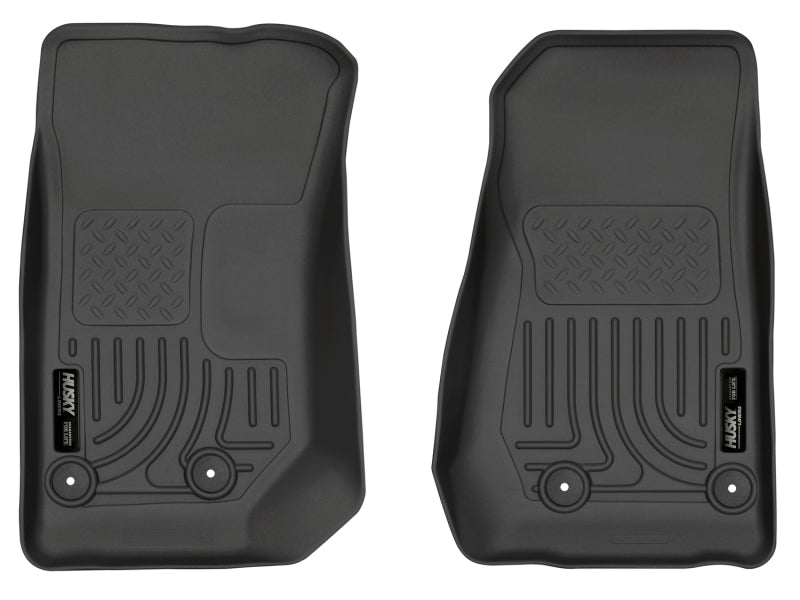 Husky Liners 14 Jeep Wrangler 2/4 puertas Weatherbeater negro revestimientos para piso delantero