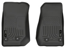 Cargar imagen en el visor de la galería, Husky Liners 14 Jeep Wrangler 2/4 puertas Weatherbeater negro revestimientos para piso delantero