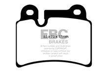 Cargar imagen en el visor de la galería, EBC 06-09 Volkswagen Touareg 3.6 (2 pin holes at top of backplate) Redstuff Rear Brake Pads