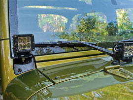 Rigid Industries Jeep JK - Juego de 2 soportes de pilar A - Para juego Dually/D2