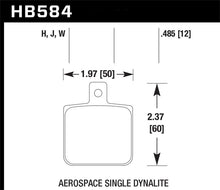 Cargar imagen en el visor de la galería, Pastillas de freno de calle HPS Hawk Aerospace Single Dynalite de 12 mm de espesor