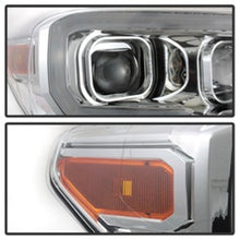 Cargar imagen en el visor de la galería, xTune Toyota Tacoma 16-18 DRL Light Bar Projector Headlights - Chrome PRO-JH-TTA16-LBDRL-C