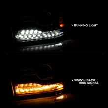 Cargar imagen en el visor de la galería, ANZO 2009-2018 Dodge Ram 1500 Proyector Faros delanteros estilo tablón Halo con interruptor negro mate