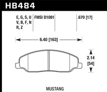 Cargar imagen en el visor de la galería, Hawk 05-10 Ford Mustang GT &amp; V6 / 07-08 Shelby GT Performance Ceramic Street Front Brake Pads