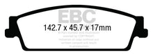 Cargar imagen en el visor de la galería, EBC 15+ Cadillac Escalade 6.2 2WD Ultimax2 Rear Brake Pads