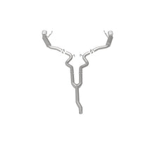 Cargar imagen en el visor de la galería, MagnaFlow Cat-Back 15-16 Ford Mustang 2.3L L4 Competition SS 3 pulgadas, parte trasera doble dividida, puntas negras de 4.5 pulgadas