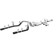 Cargar imagen en el visor de la galería, MagnaFlow 11-19 Chevrolet Silverado 2500/3500 HD V8-6.0L Dual Split Cat-Back Exhaust w/Black Tips